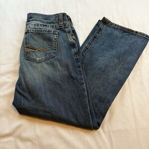 Ariat Men's Rebar M4 Low Rise Loop Lock Boot Blue Denim 34x30 Workwear Jeans